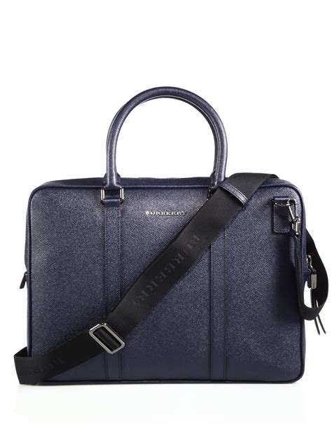 burberry leather briefcase for men.